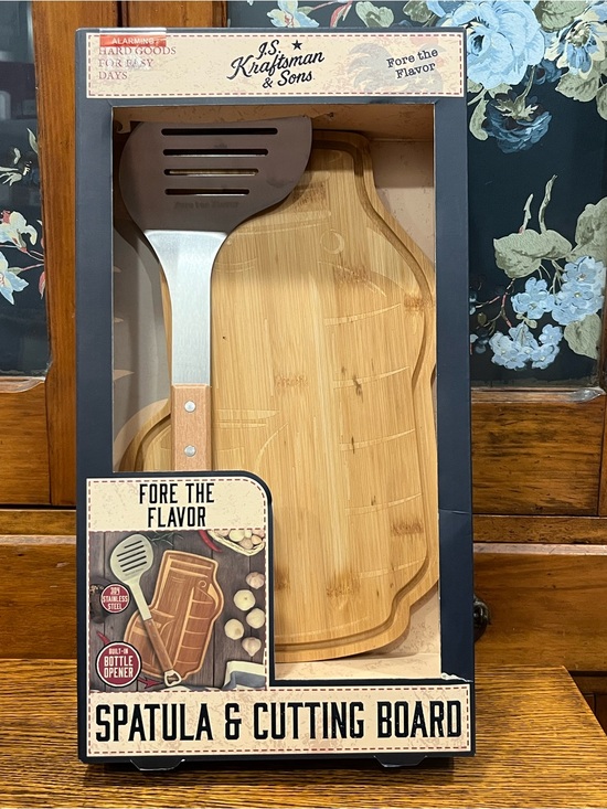 J.S. Kraftsman & Sons Other - Grill Golf Gift Set “Fore the Flavor” Spatula & Wooden Cutting Board Set NEW!